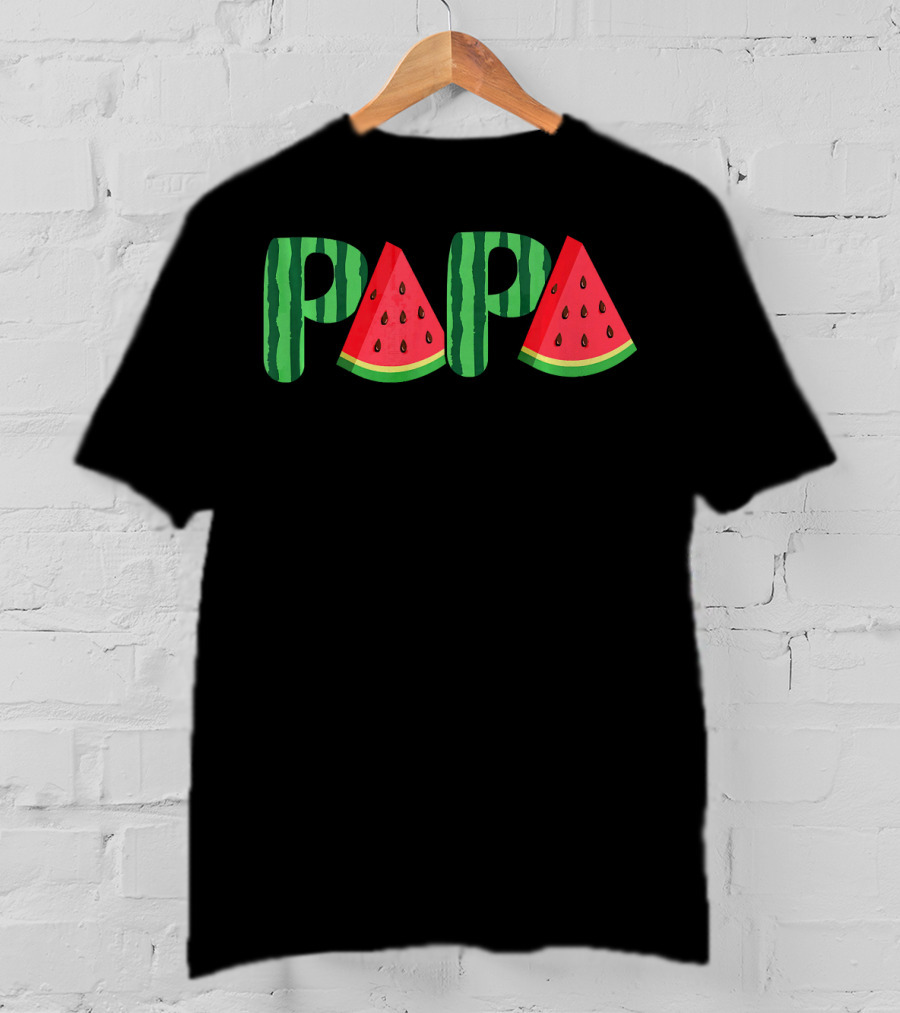 PaPa Watermelon Funny Fathers T-Shirt