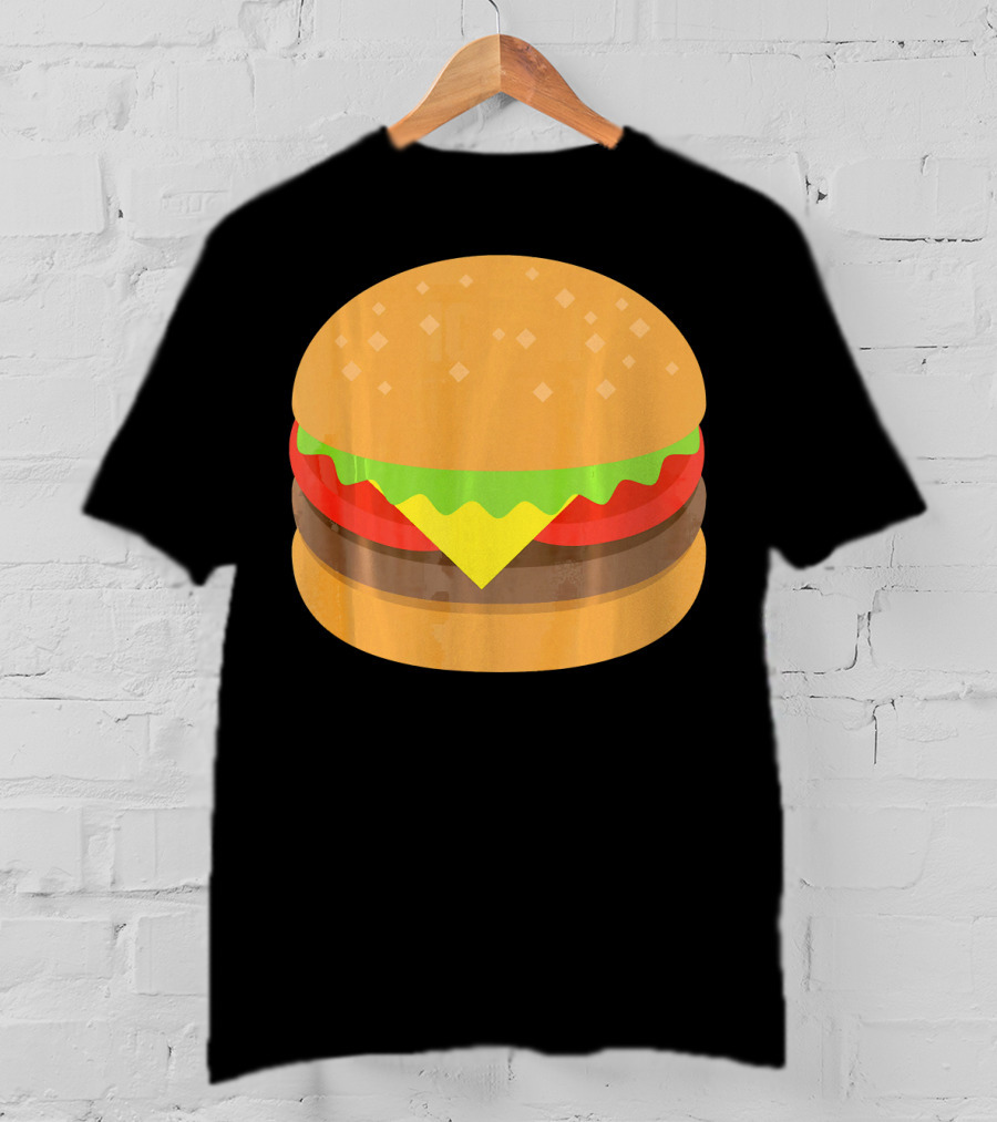 Hamburger Cheeseburger Emoji Emoticon Icon Burger T-Shirt