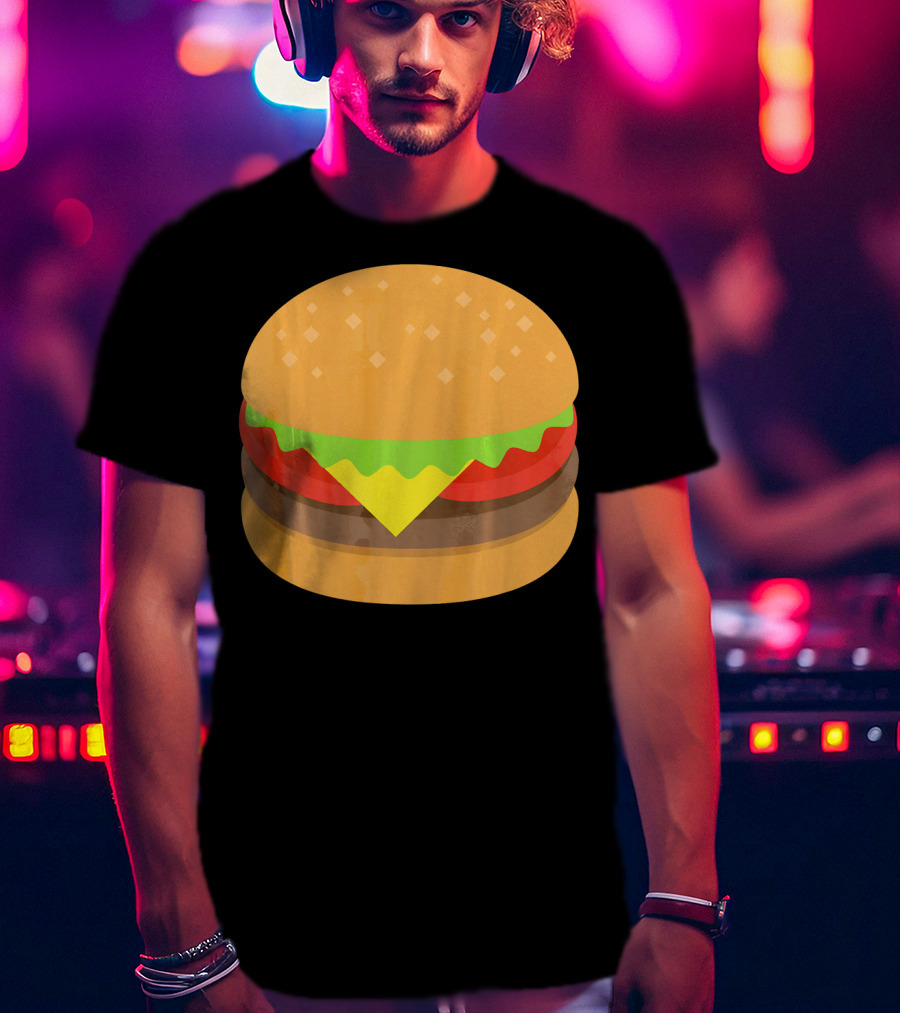 Hamburger Cheeseburger Emoji Emoticon Icon Burger T-Shirt