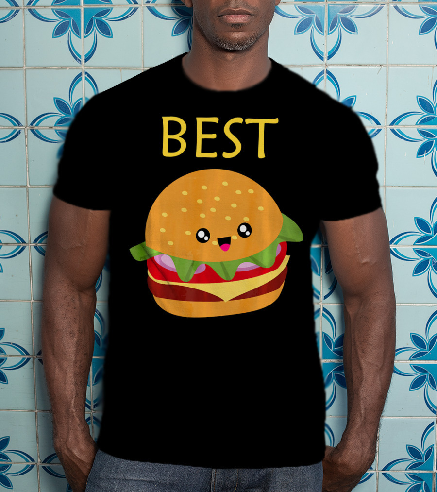 BEST Matching Set Burger And Fries T-Shirt