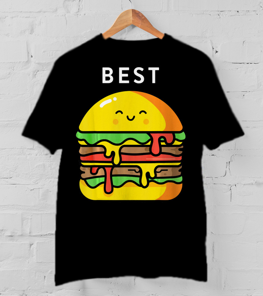 Best Burger Fries Best Friend Matching T-Shirt