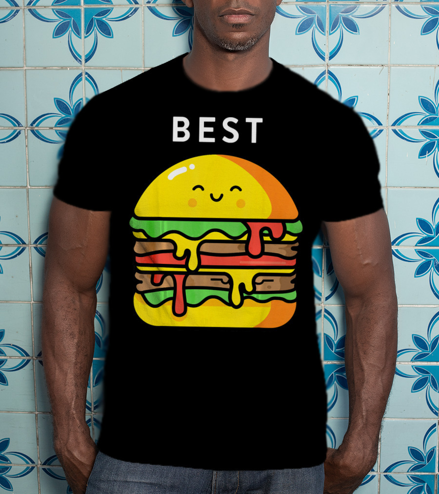 Best Burger Fries Best Friend Matching T-Shirt