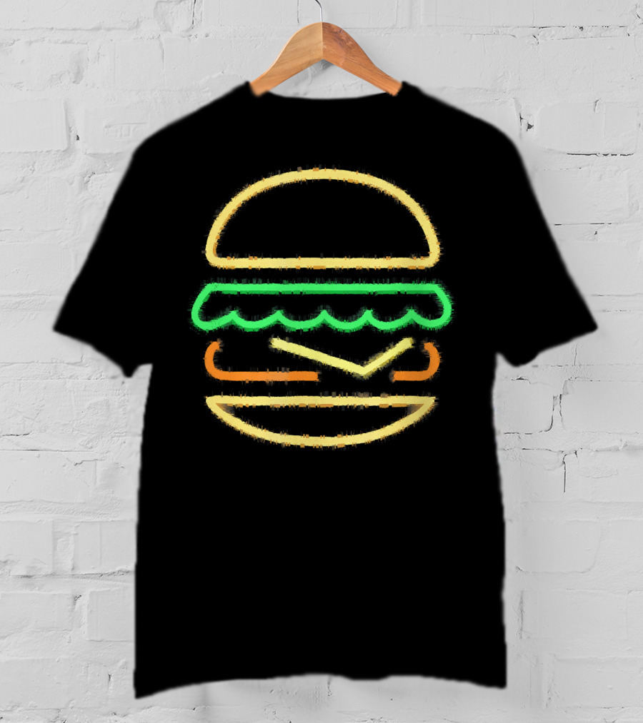 Burger Neon Style Of A Burger T-Shirt