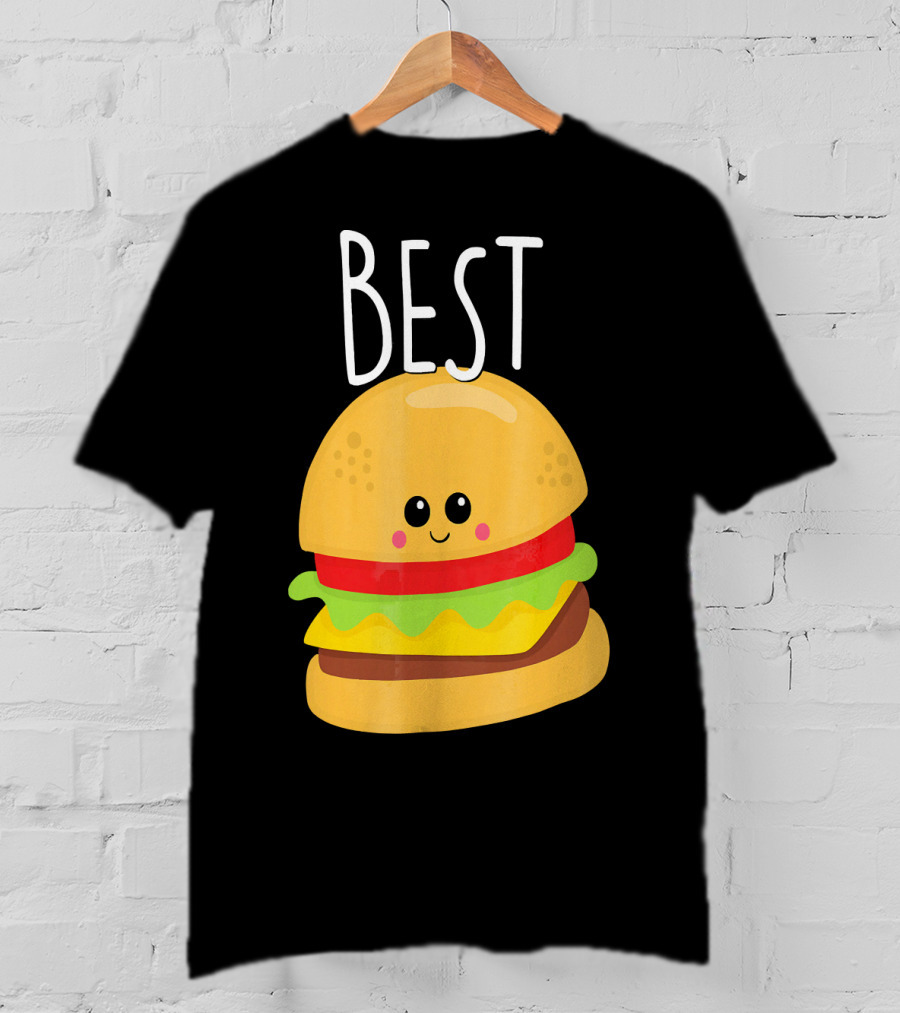 Bestie Cute Food BFF Best Friend Burger T-Shirt