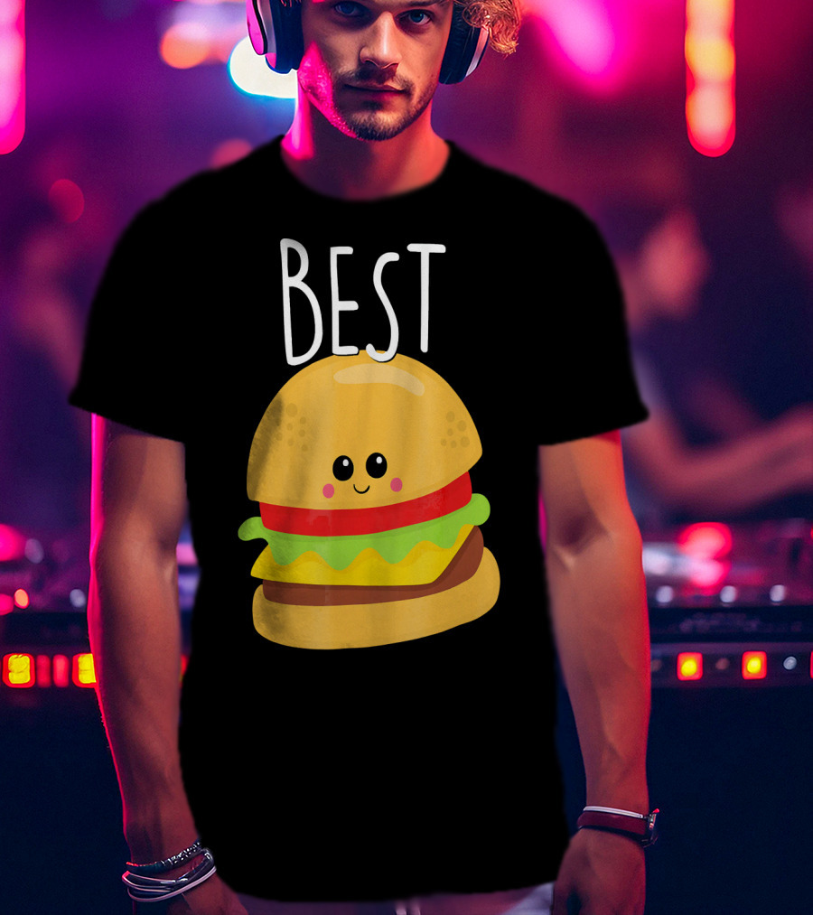 Bestie Cute Food BFF Best Friend Burger T-Shirt