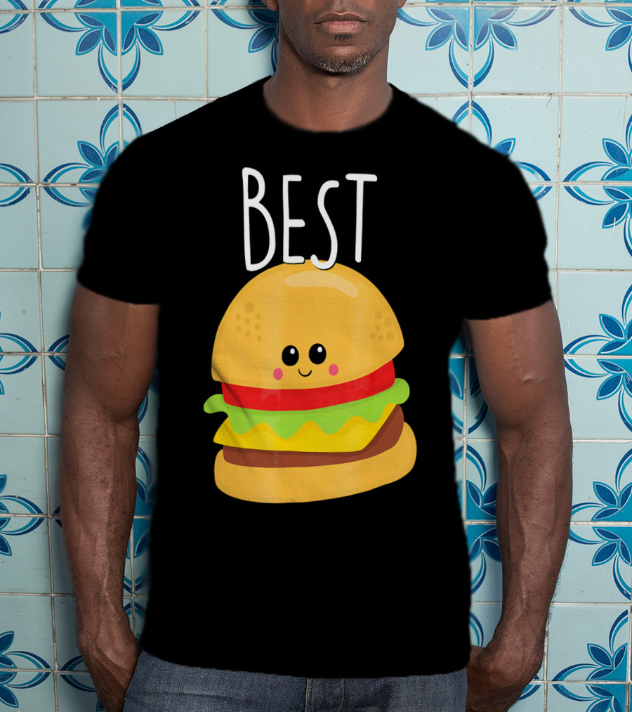 Bestie Cute Food BFF Best Friend Burger T-Shirt