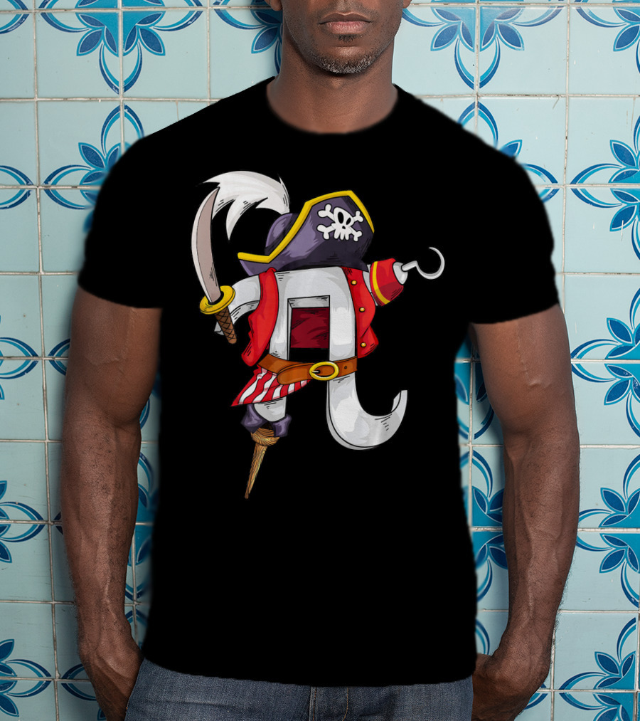 Pi Pirate Costume Cool Math Lovers T-Shirt
