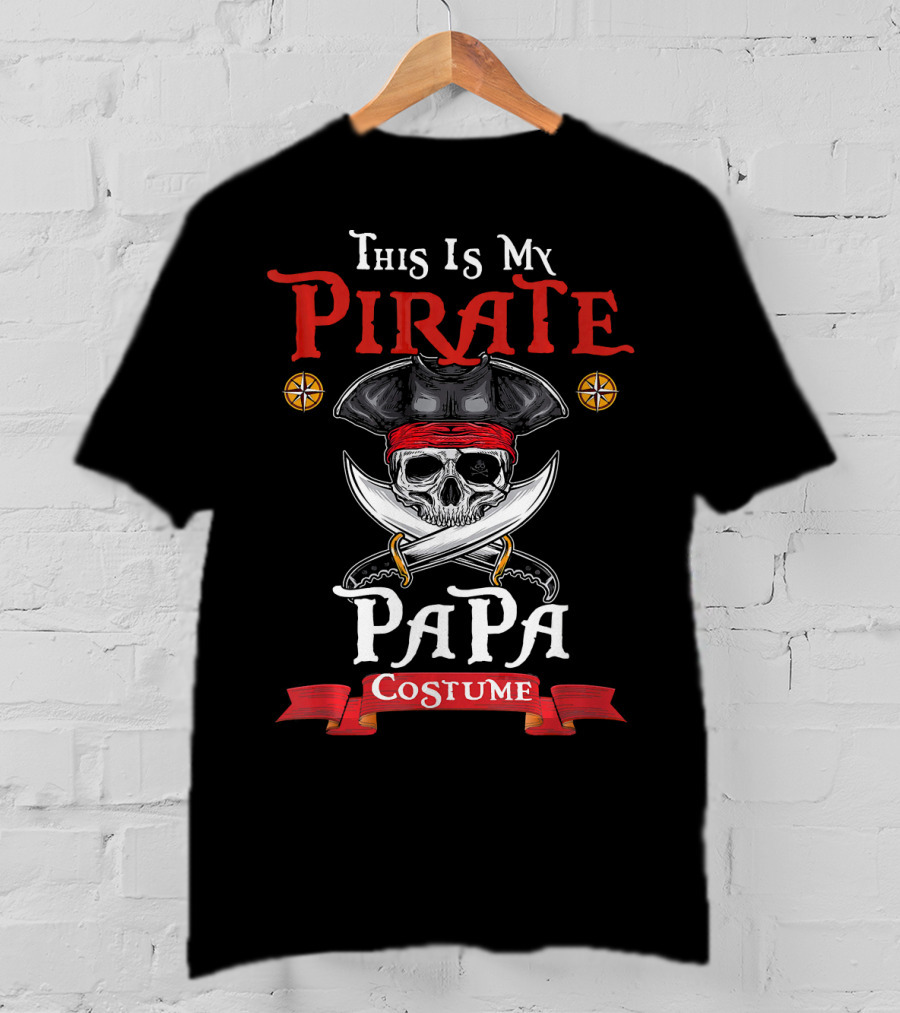 This Is My Pirate Papa Costume T-Shirt