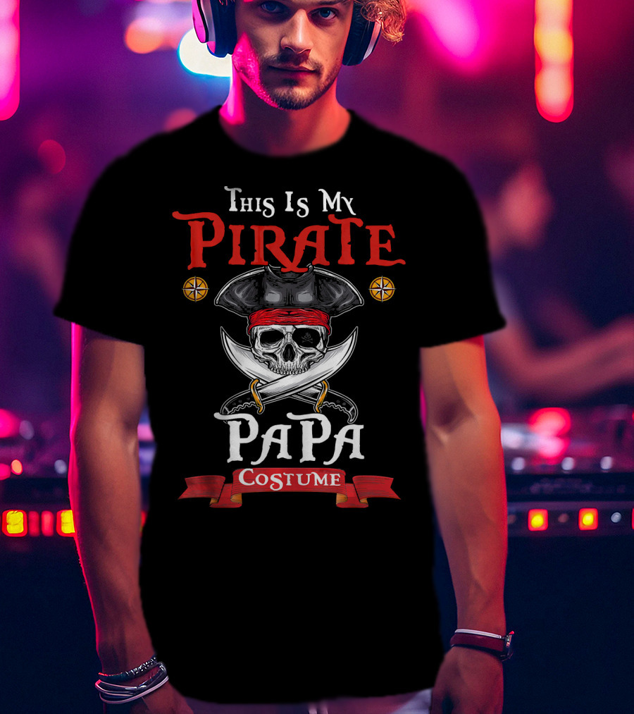 This Is My Pirate Papa Costume T-Shirt