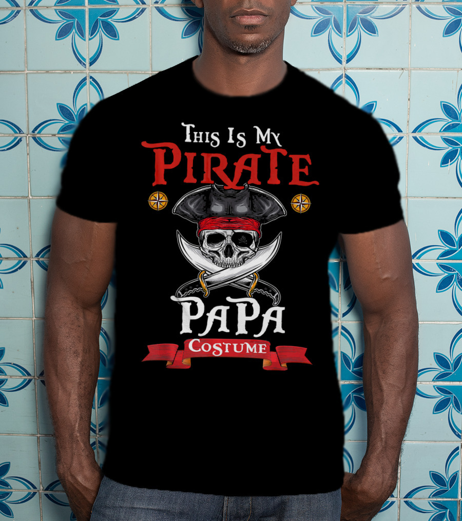 This Is My Pirate Papa Costume T-Shirt