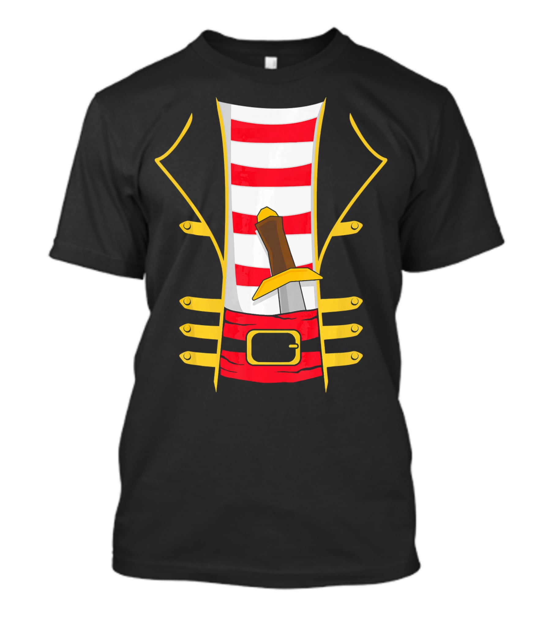 Pirate Outfit With Sword Halloween Costume T-Shirt