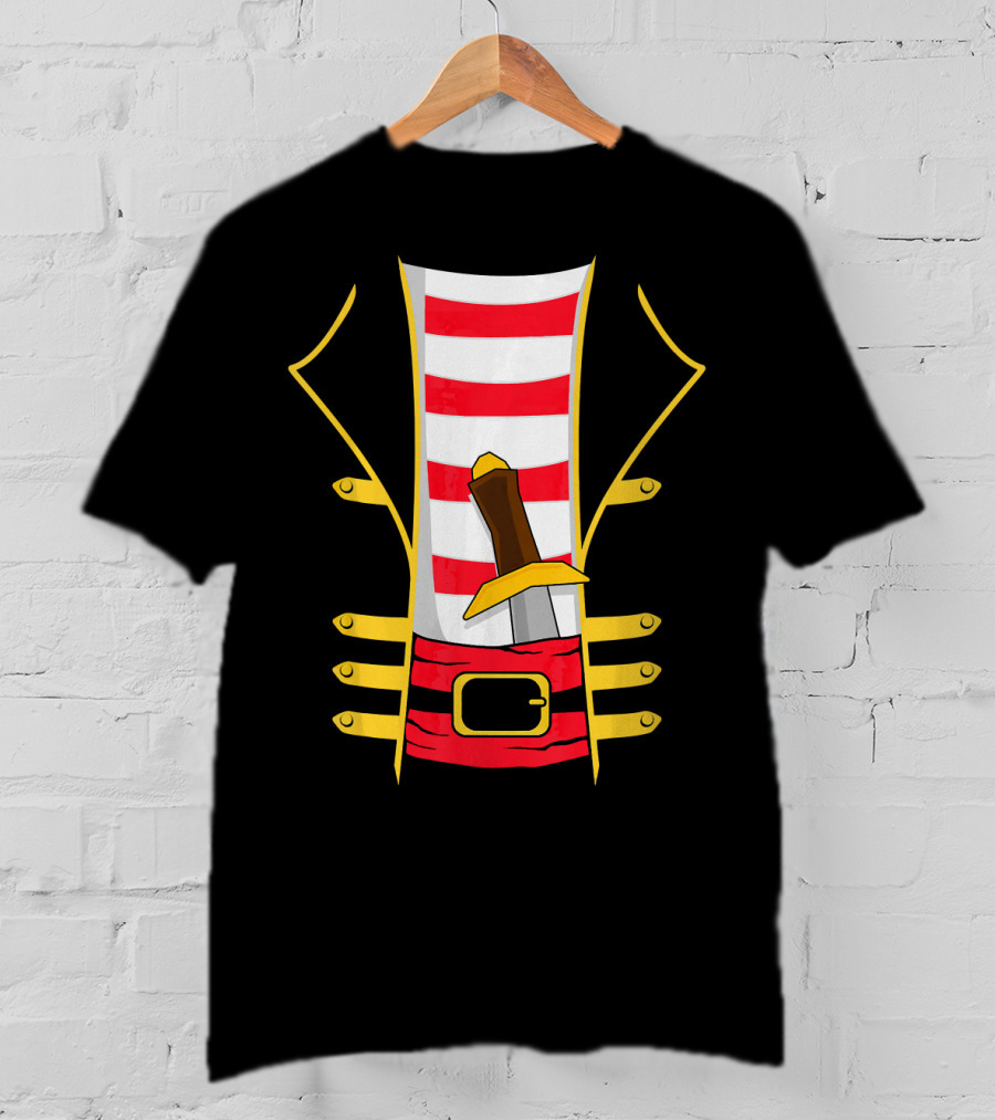 Pirate Outfit With Sword Halloween Costume T-Shirt