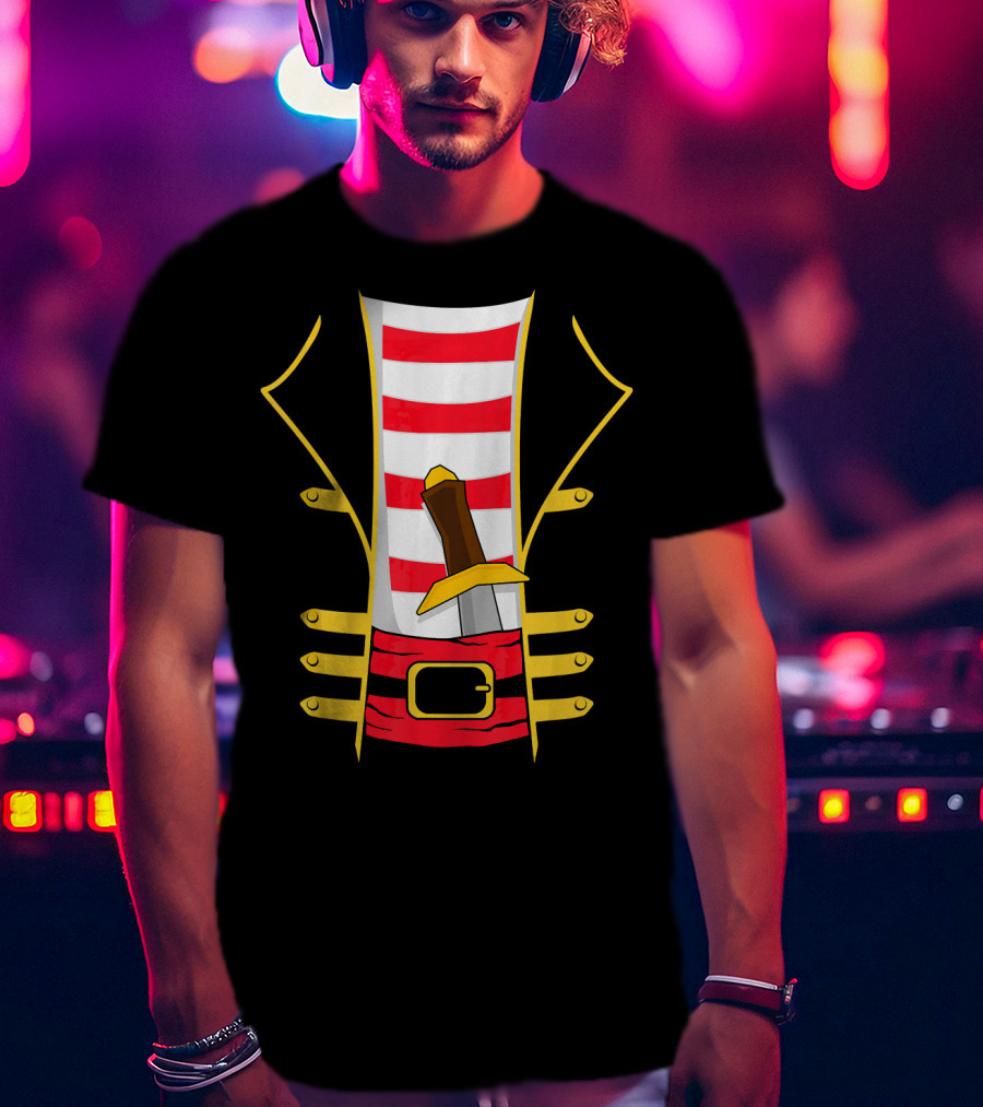 Pirate Outfit With Sword Halloween Costume T-Shirt