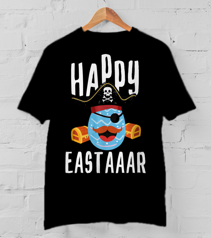 Happy Eastaar Pirate Egg With Treasure Chest T-Shirt