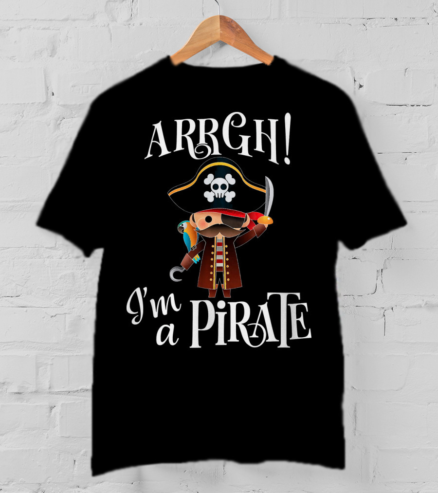 ARRGH I'm A Pirate With Parrot And Sword For Boy T-Shirt