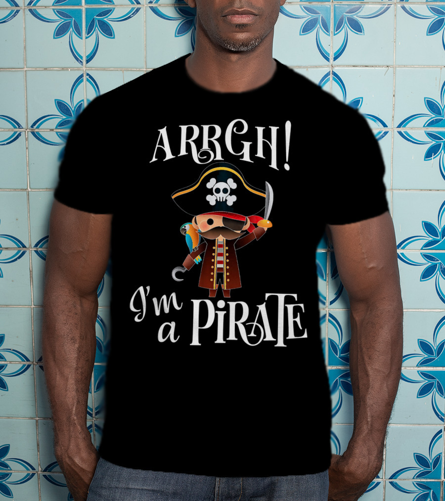 ARRGH I'm A Pirate With Parrot And Sword For Boy T-Shirt