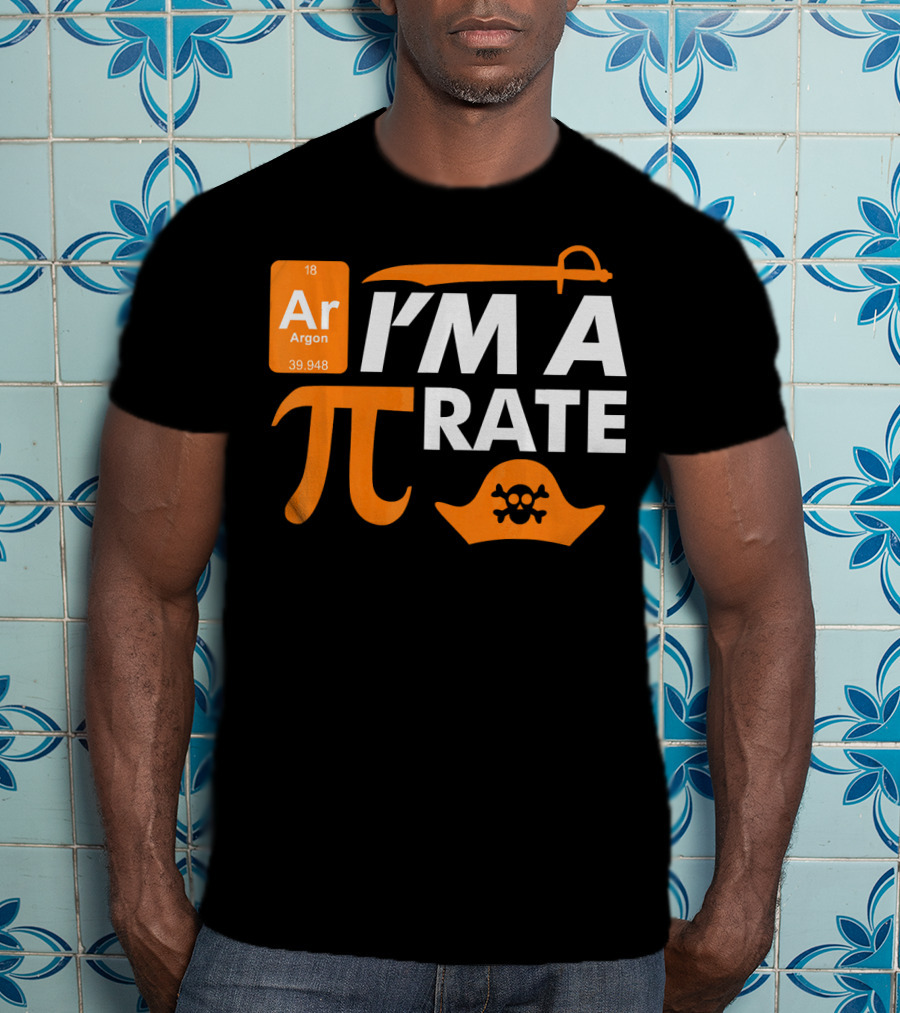 Ar Im A Pirate Pi Symbol Periodic Table Pi Day Elements T-Shirt