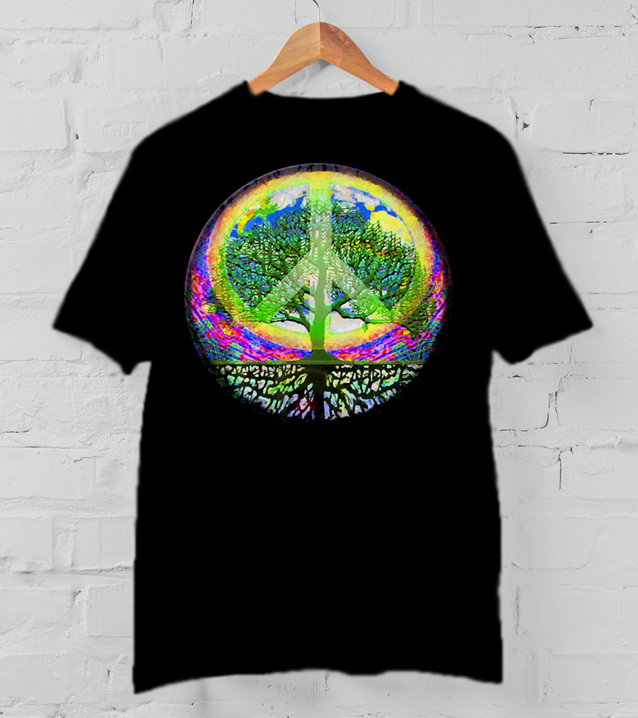 Tree Of Life Peace Symbol World Harmony T-Shirt