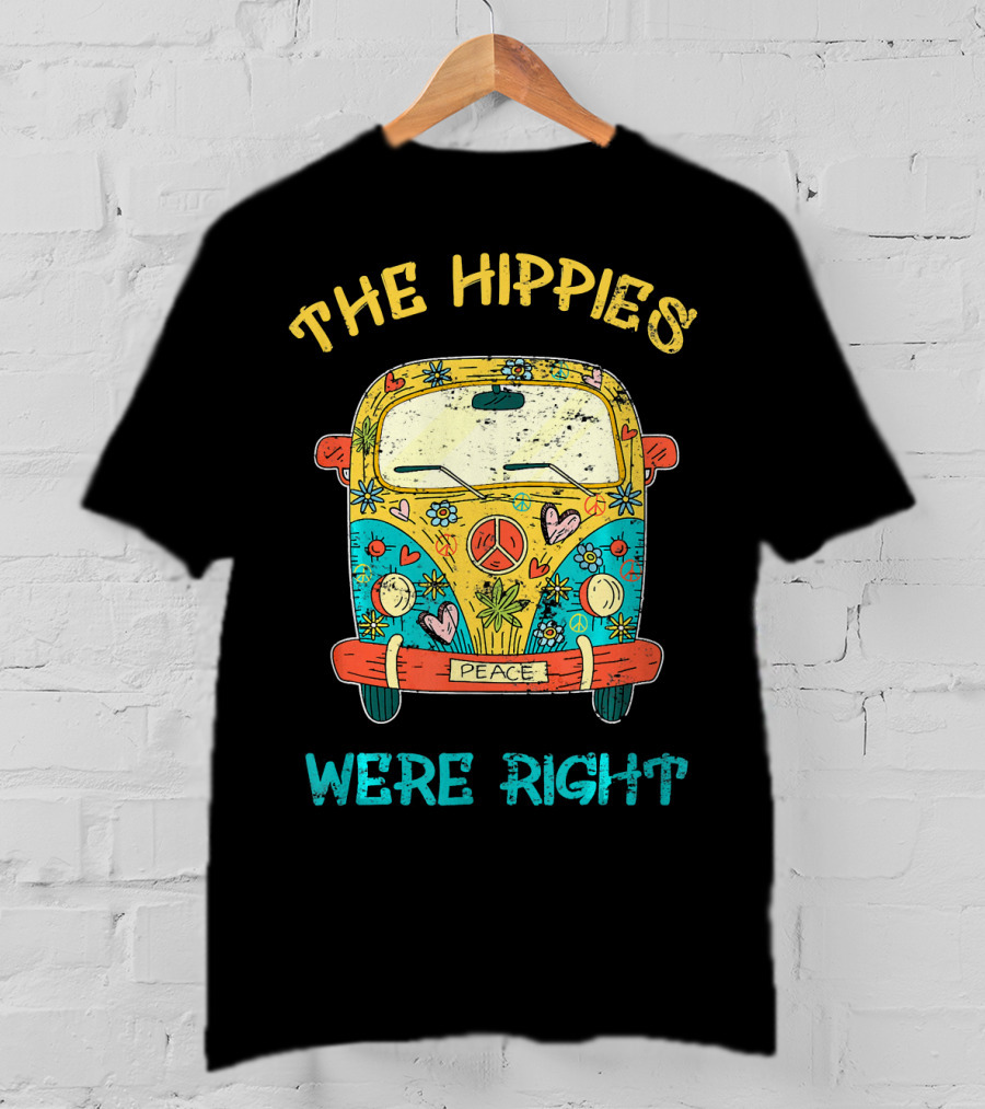 The Hippies Were Right Peace Van Vibrant Love T-Shirt