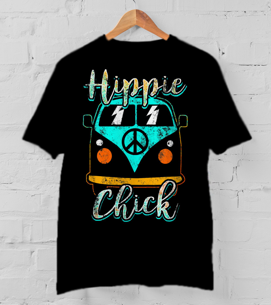 Hippie Chick Boho Gypsy Van Peace T-Shirt