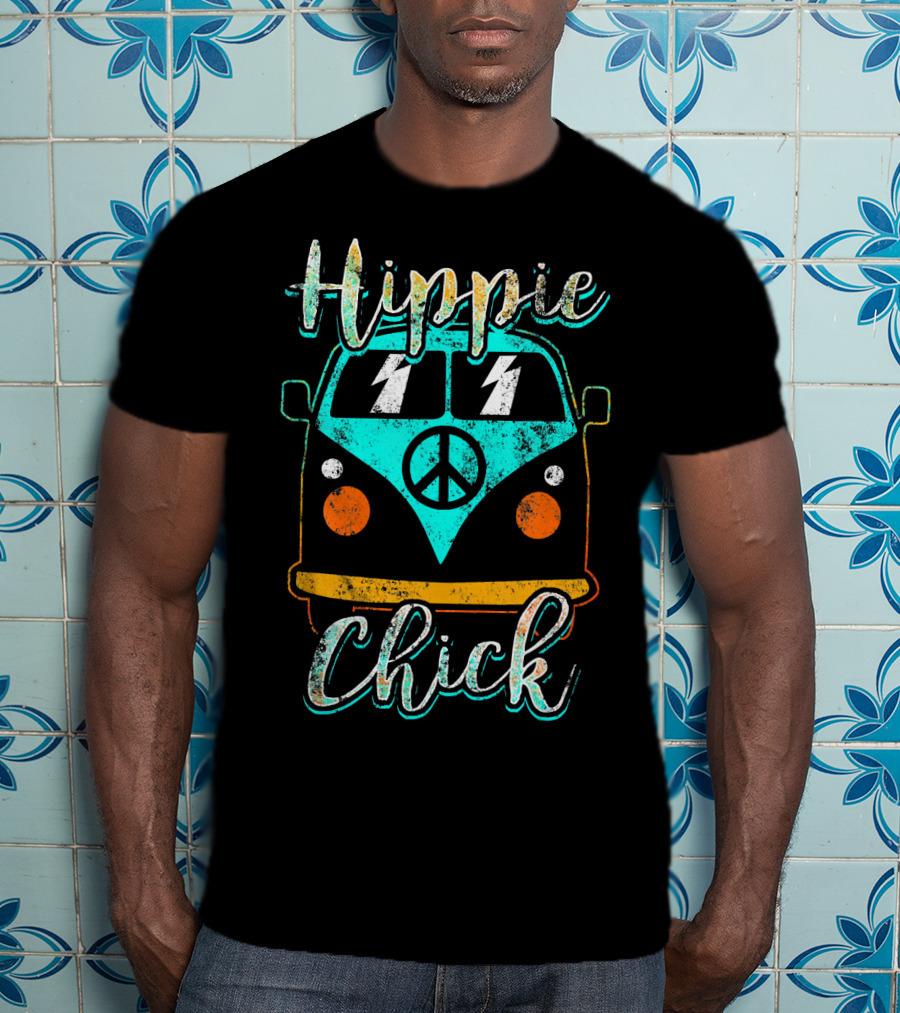 Hippie Chick Boho Gypsy Van Peace T-Shirt