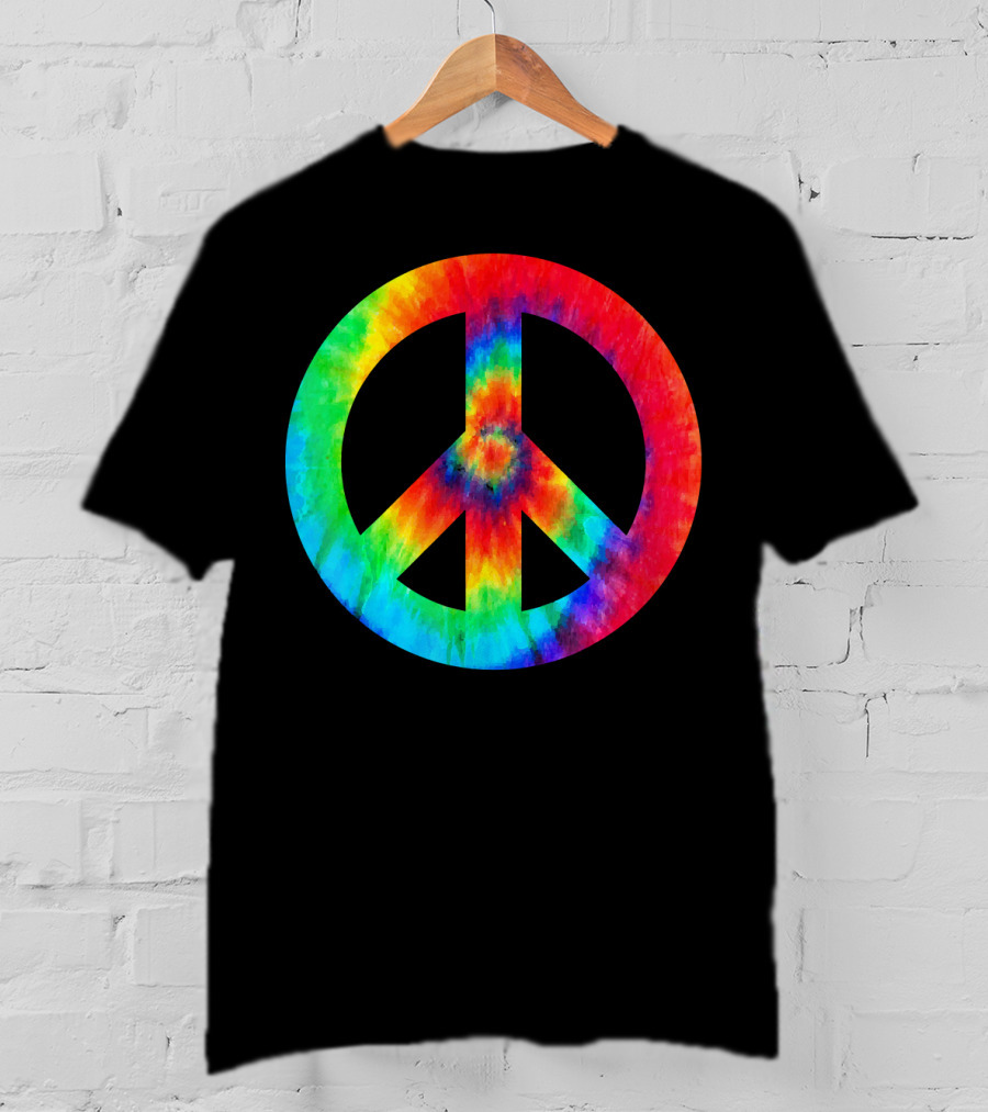 Cool Tie Dye Peace Sign T-Shirt