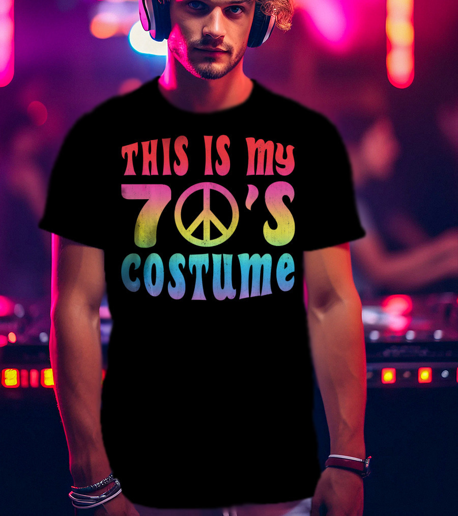 This Is My 70's Peace Sign Costume T-Shirt