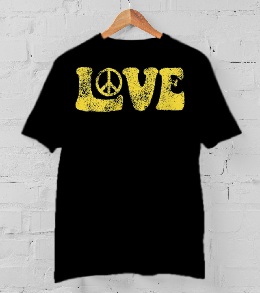 LOVE Peace Sign Groovy T-Shirt
