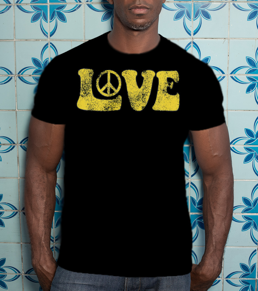 LOVE Peace Sign Groovy T-Shirt