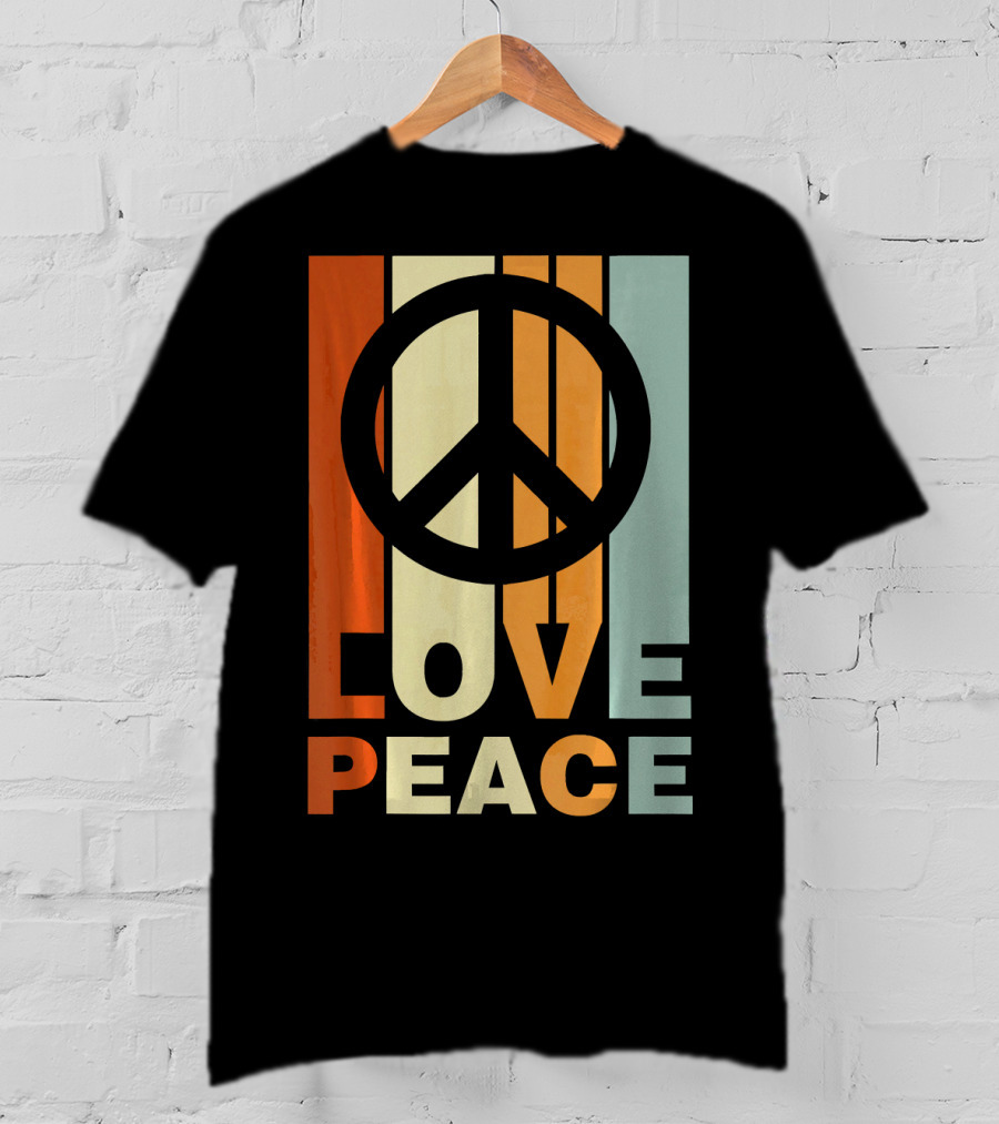 Love Peace Vintage Peace Symbol 70s T-Shirt