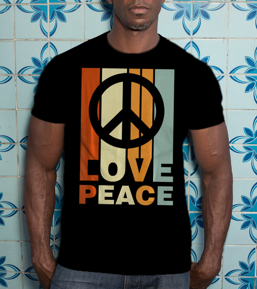 Love Peace Vintage Peace Symbol 70s T-Shirt