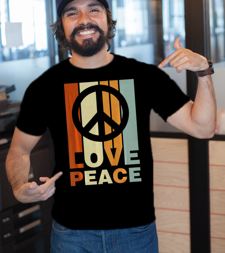 Love Peace Vintage Peace Symbol 70s T-Shirt