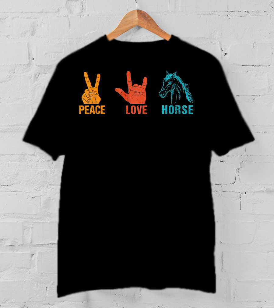 Peace Love Horse T-Shirt