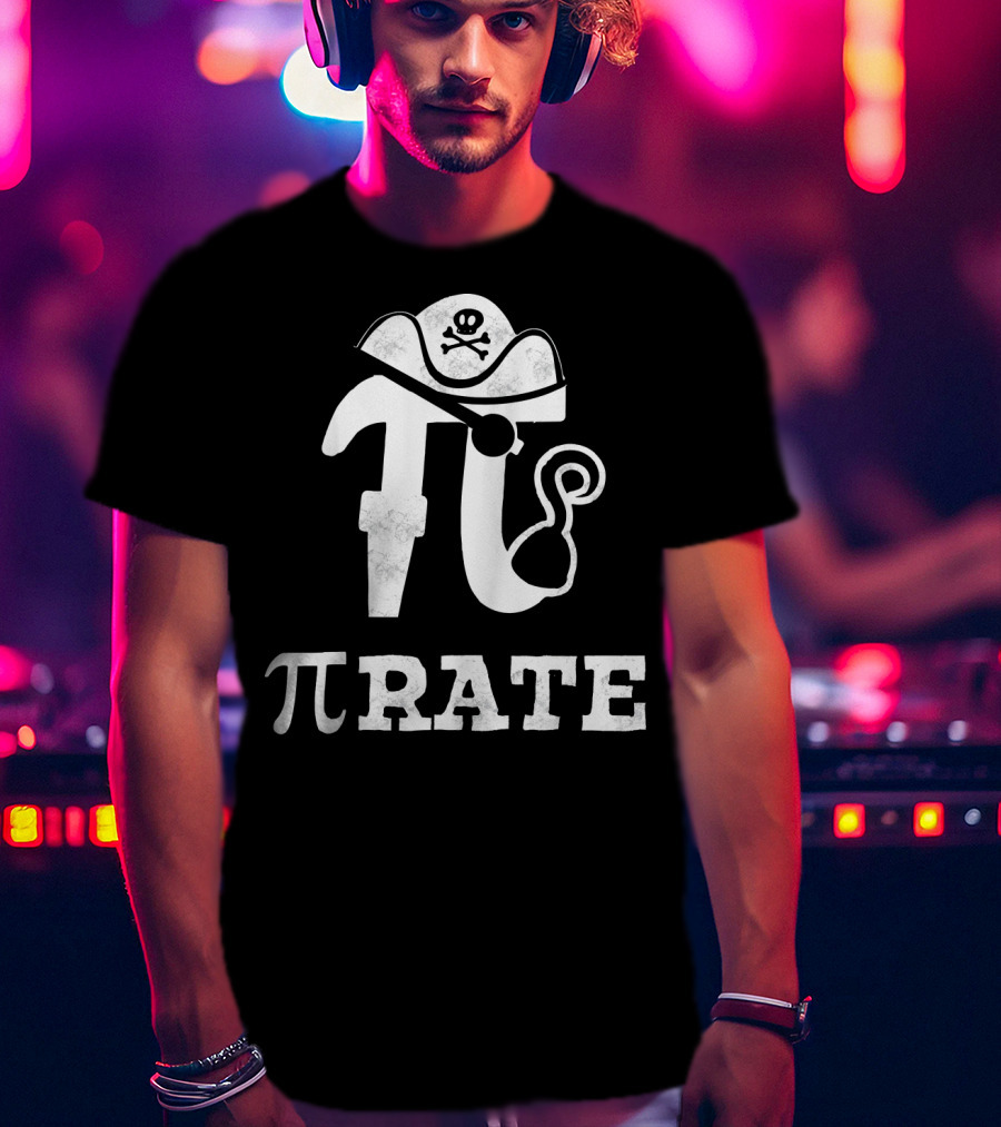 Pi Rate Pirate Math Humor 3.14 T-Shirt