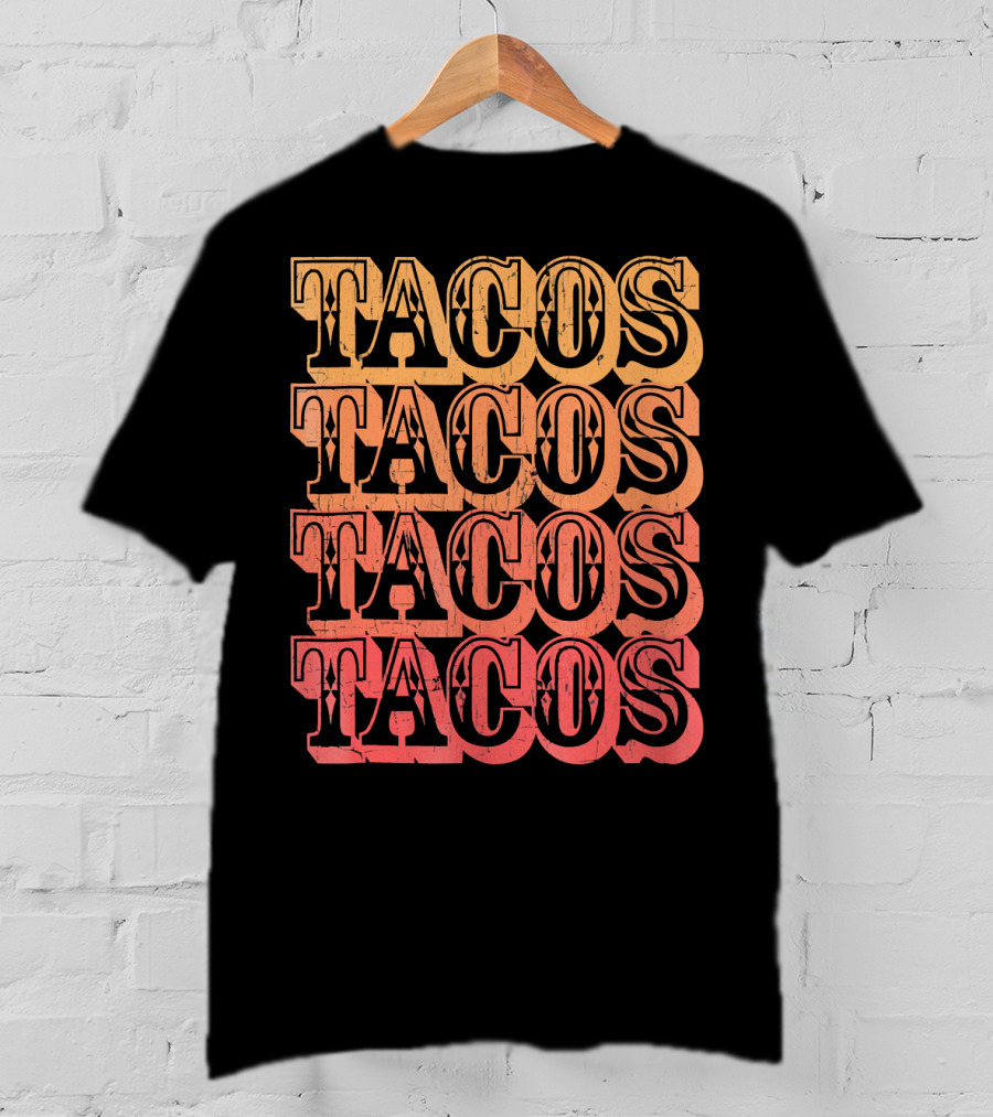 Tacos Retro Taco Vintage Taco T-Shirt