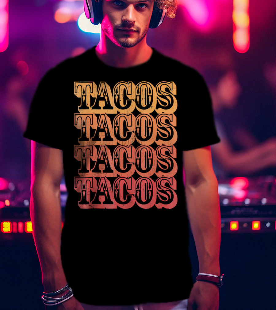 Tacos Retro Taco Vintage Taco T-Shirt