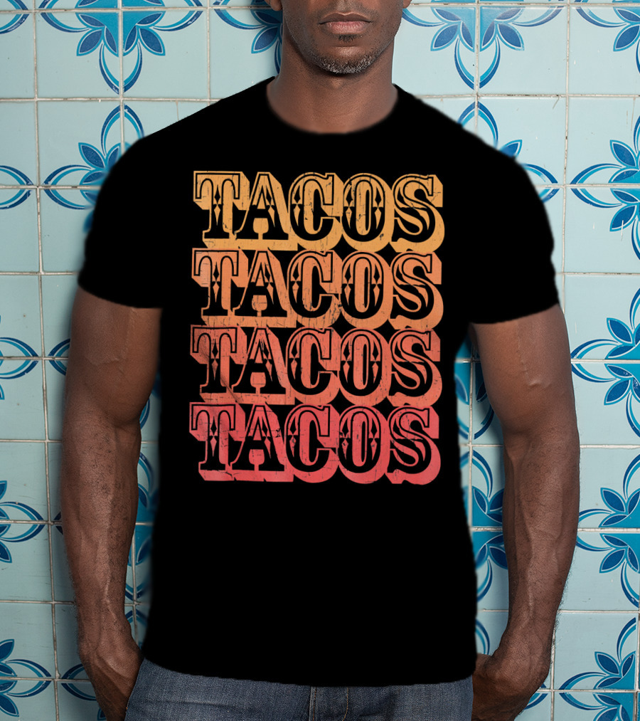 Tacos Retro Taco Vintage Taco T-Shirt
