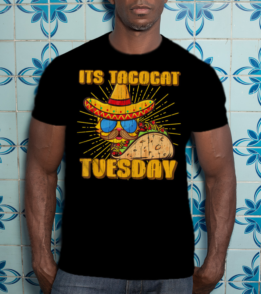 Its Tacocat Tuesday Tacos Cat Lover T-Shirt