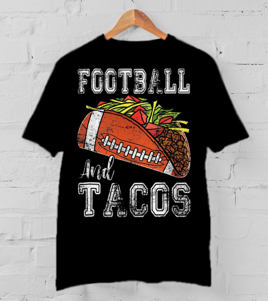 Football And Tacos Funny Taco T-Shirt