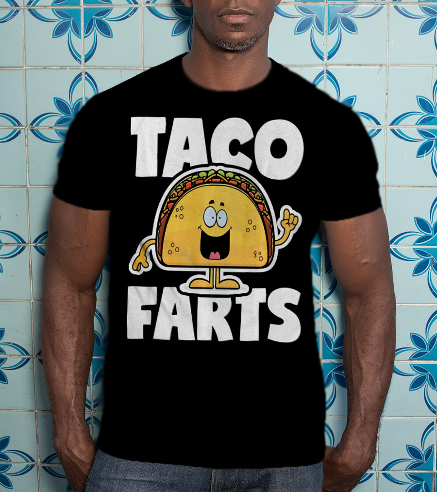 Taco Farts Funny Vintage Mexican Food T-Shirt