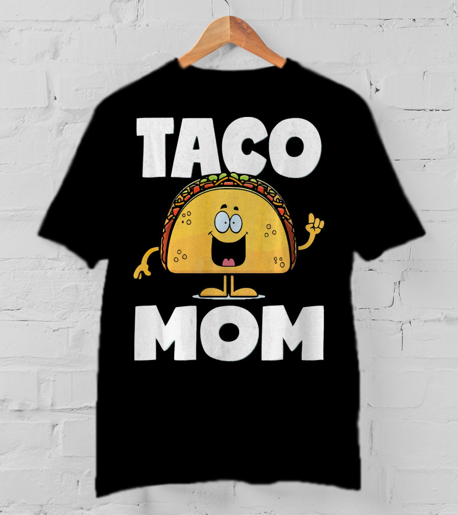 Taco Mom Funny Vintage Mother Mexican Ta Cartoon Character T-Shirt