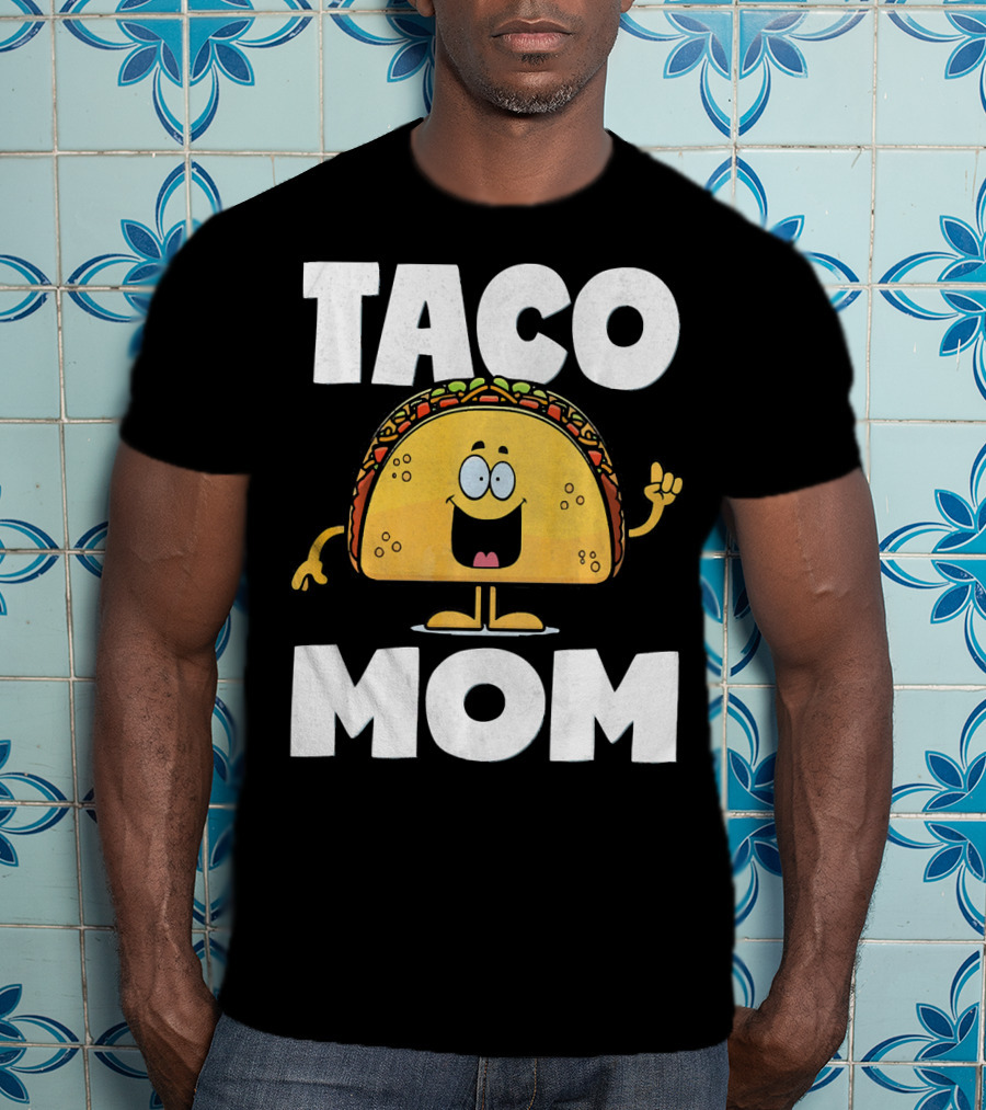Taco Mom Funny Vintage Mother Mexican Ta Cartoon Character T-Shirt