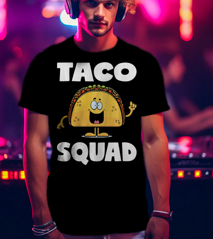 Taco Squad Vintage Funny Tacos Party T-Shirt