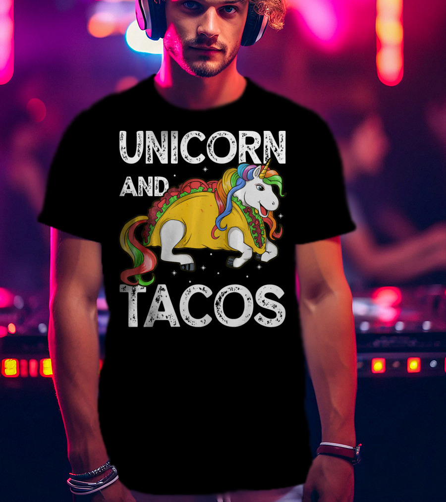 Unicorn And Tacos Rainbow Taco Squad T-Shirt