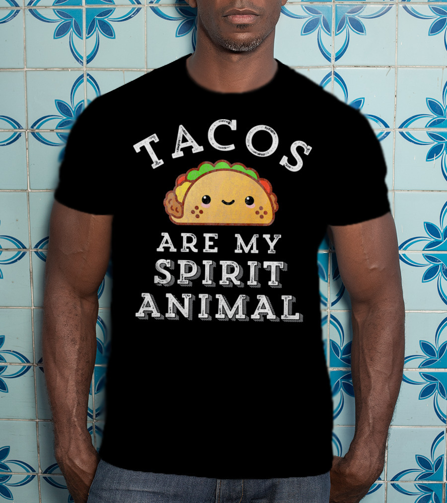 Tacos Are My Spirit Animal Cute Mexican Food T-Shirt
