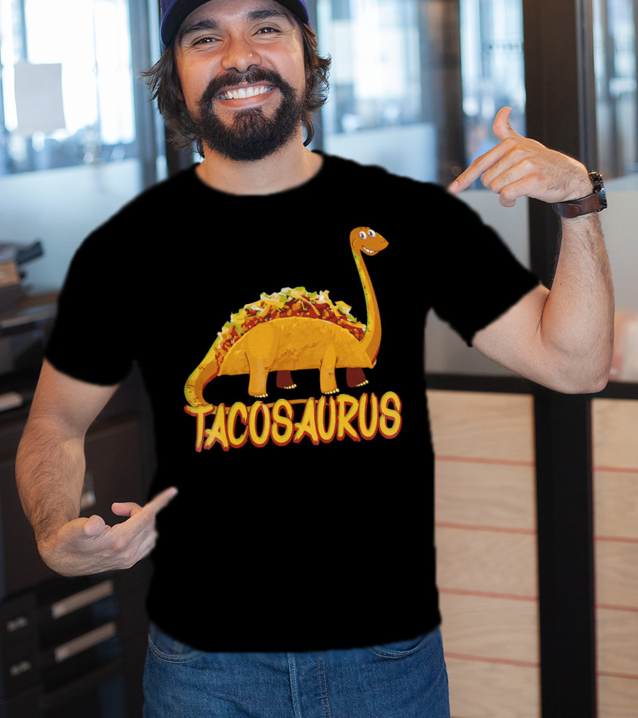 Taco Saurus Funny Mexican Food Dinosaur Taco T-Shirt