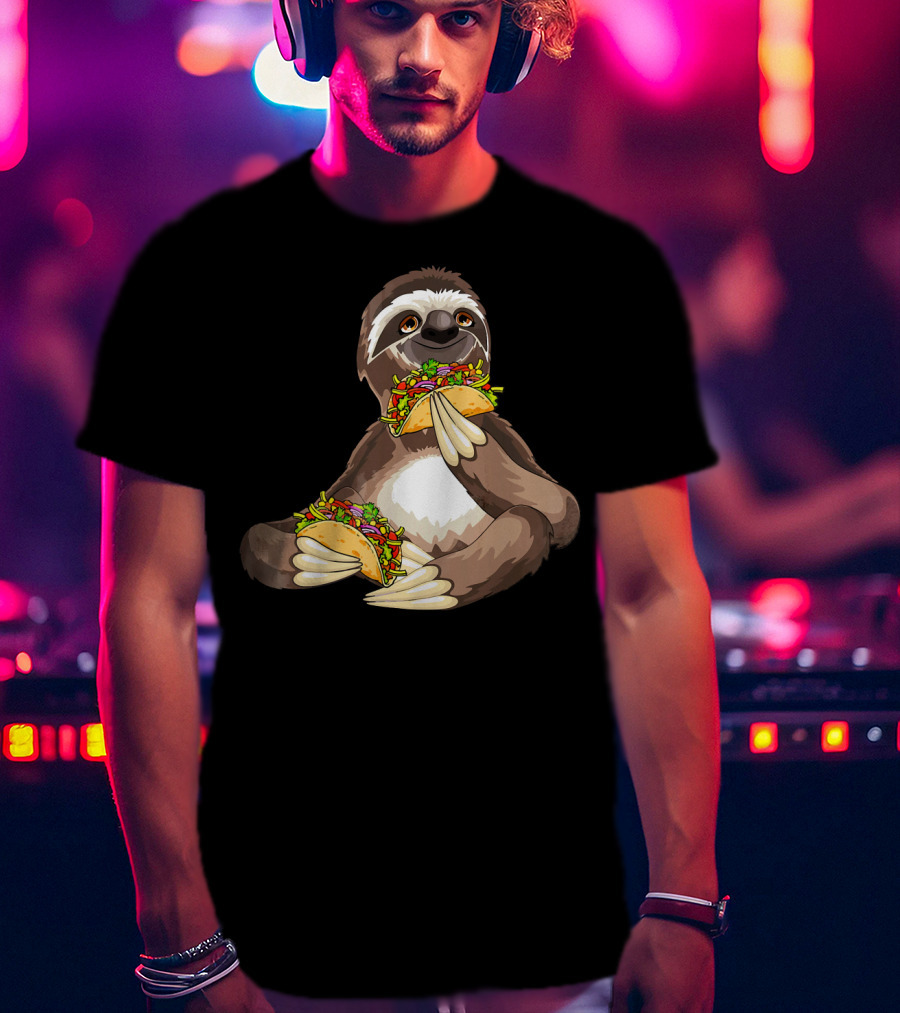 Sloth Eating Tacos For Sloth T-Shirt