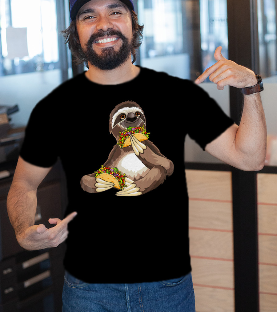 Sloth Eating Tacos For Sloth T-Shirt