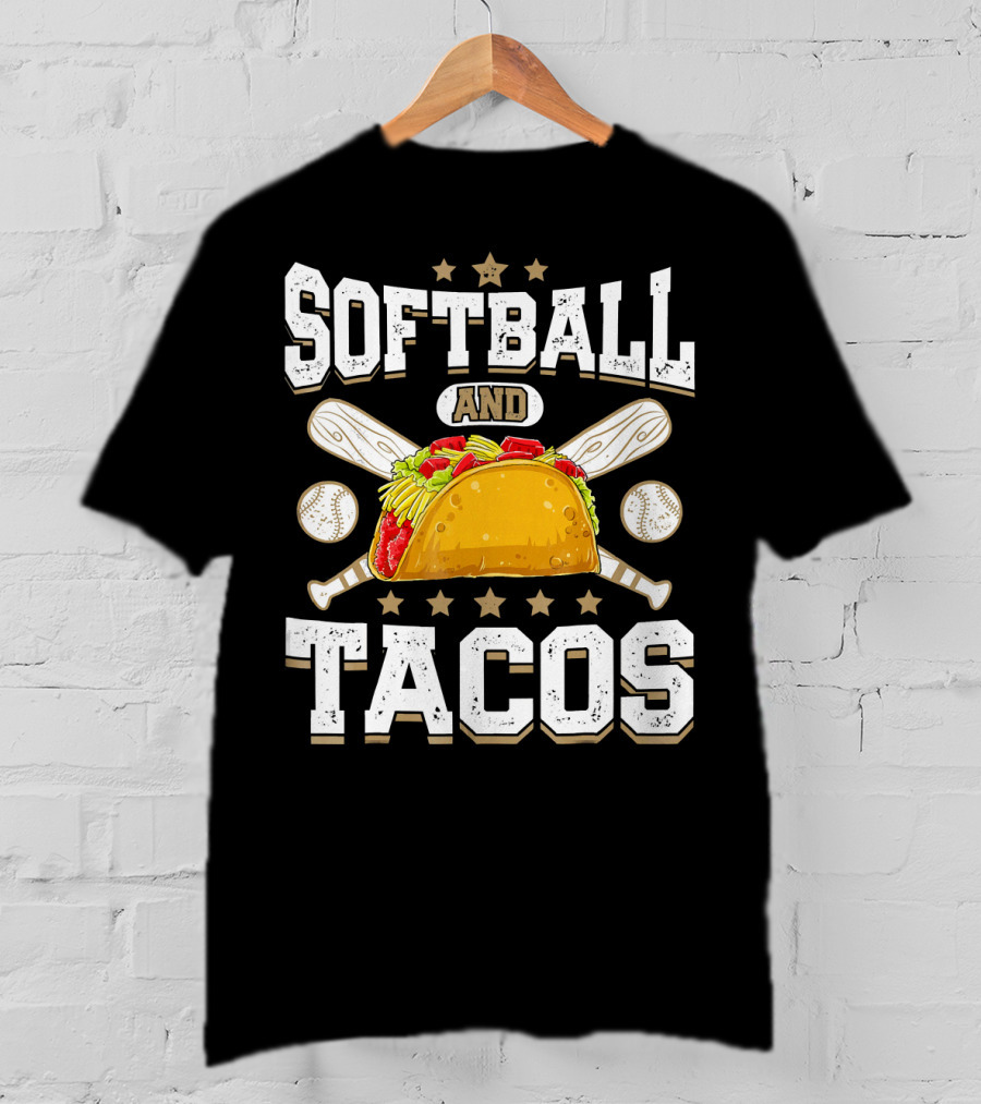 Softball And Tacos Girls Home Run Fiesta T-Shirt