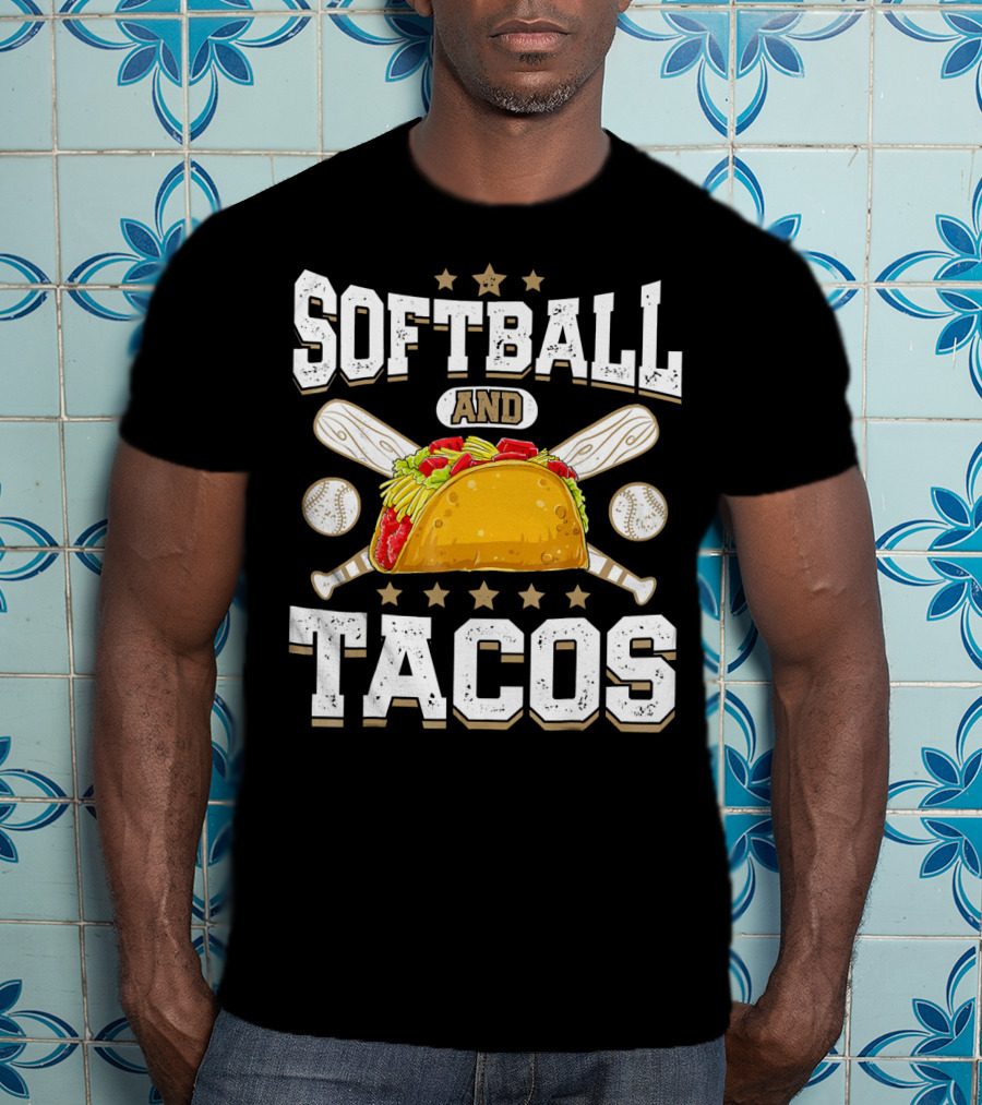 Softball And Tacos Girls Home Run Fiesta T-Shirt